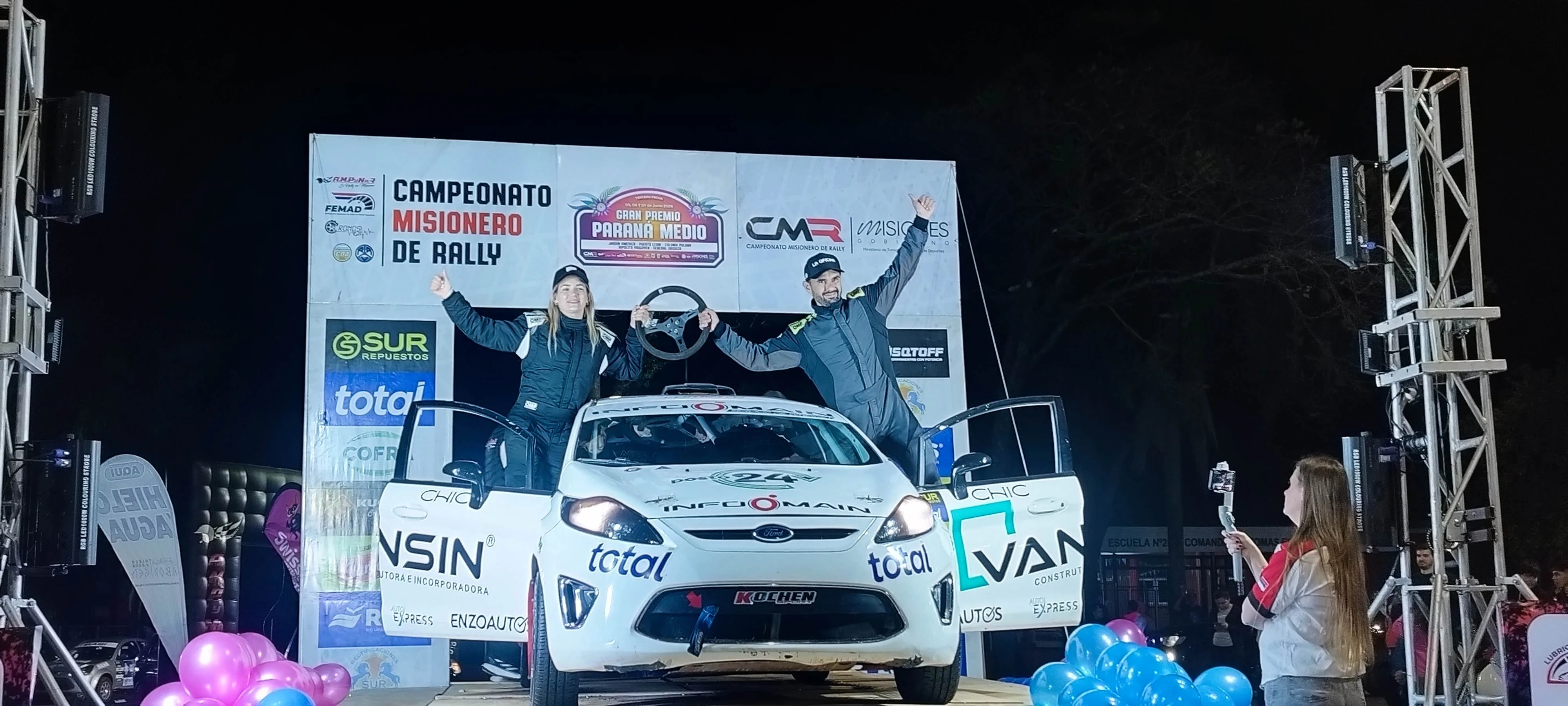Rugido de motores en Jardín América: ¡Arrancó el Rally Gran Premio Paraná Medio!