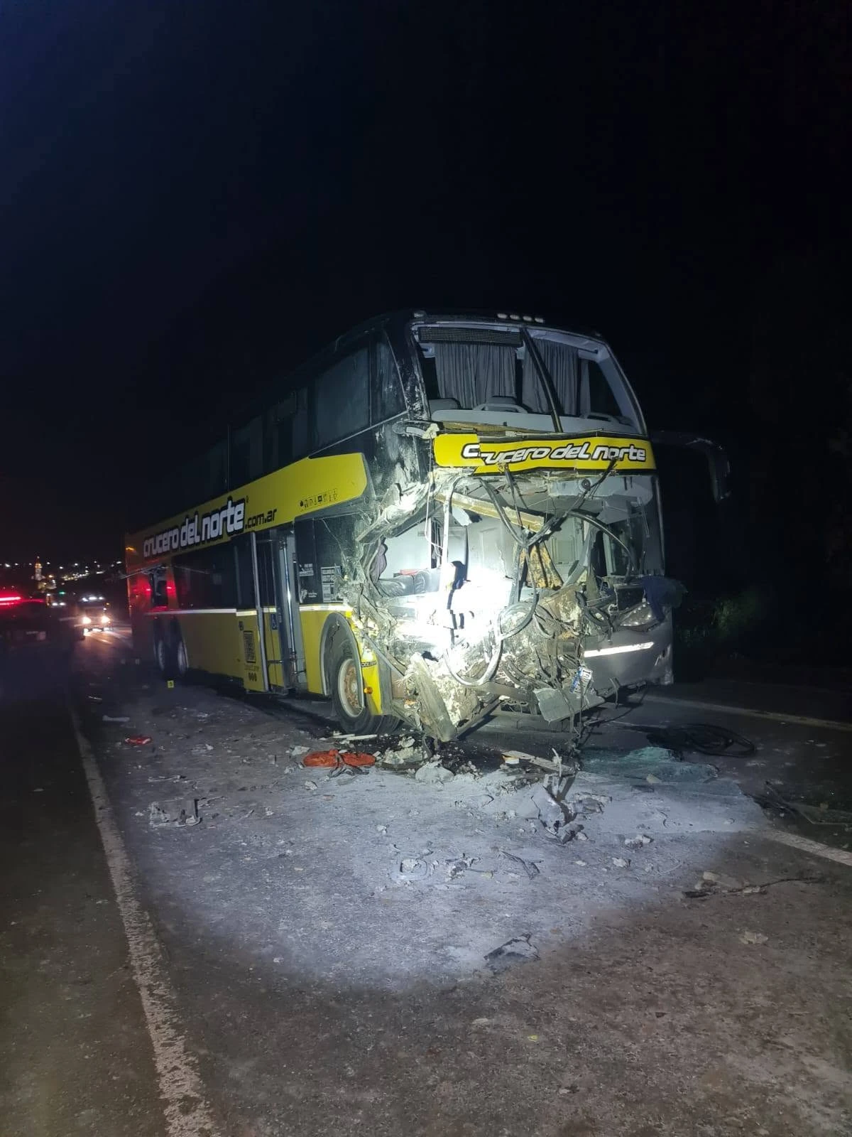 Estado de Salud de los heridos por colisión entre colectivo y camión en Ruta 12