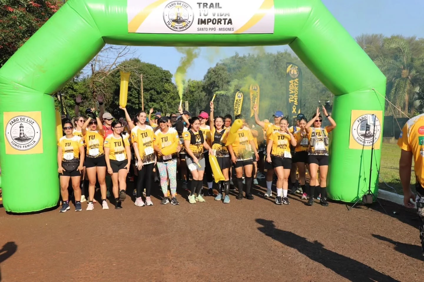 Santo Pipó vivió el “Trail Tu Vida Importa”, una carrera que combinó deporte y prevención del suicidio