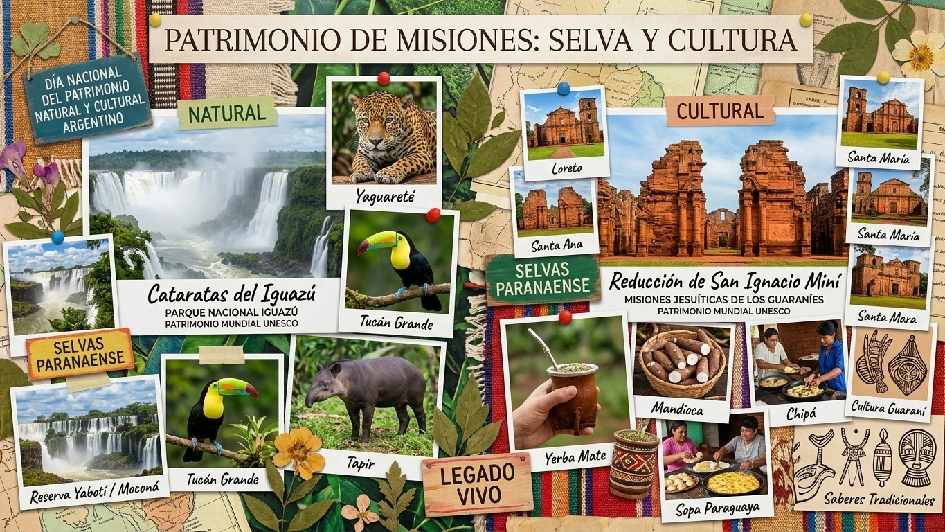 Día Nacional del Patrimonio Natural y Cultural Argentino: el legado que Misiones resguarda para todo el país